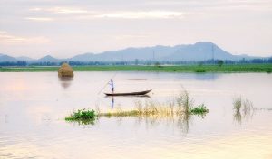 Biển nước mênh mông vào mùa nước nổi
