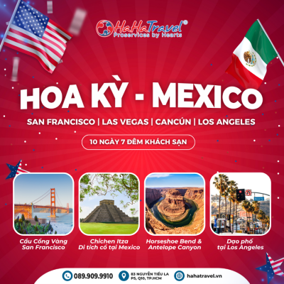 MEXICO - HOA KỲ BỜ TÂY (10 NGÀY 7 ĐÊM)