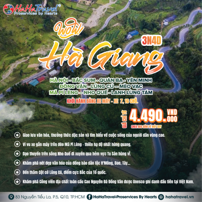 HÀ NỘI - BẮC SUM - QUẢN BẠ - YÊN MINH ĐỒNG VĂN - LŨNG CÚ – MÈO VẠC MÃ PÍ LÈNG – NHO QUẾ - LANH LÙNG TÁM 3 NGÀY 4 ĐÊM